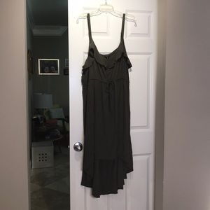 Torrid 5x high low green dress